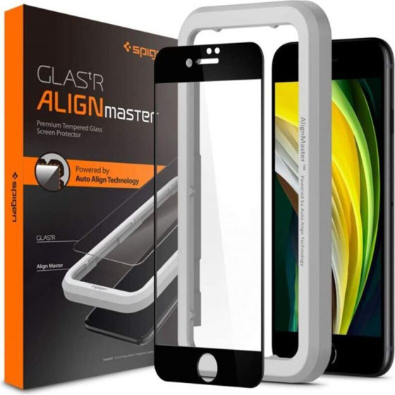 Spigen AlignMaster FC, black - iPhone SE (2022/2020)/8/7 - (AGL01294)