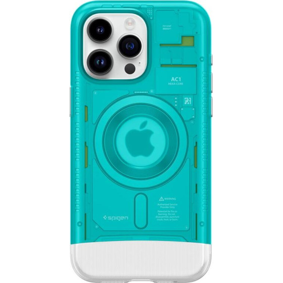 Spigen Classic C1 MagSafe, bondi blue - iPhone 15 Pro - (ACS06743)