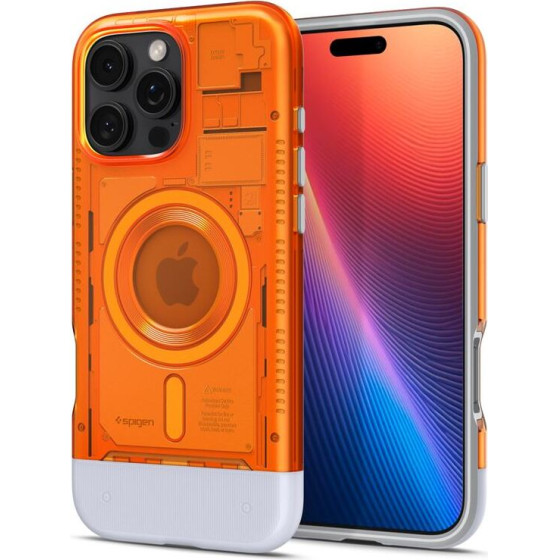 Spigen Classic C1 MagSafe, tangerine - iPhone 16 Pro - (ACS08560)