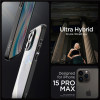 Spigen Crystal Hybrid, matte black - iPhone 15 Pro Max - (ACS06449)