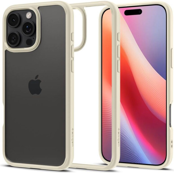 Spigen Crystal Hybrid, mute beige - iPhone 16 Pro Max - (ACS08030)