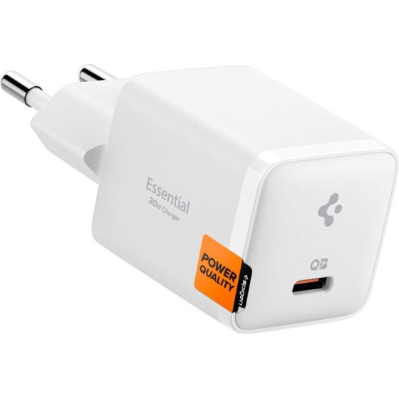 Spigen Essential 30W Wall Charger EE301EU, all white - (ACH09492)