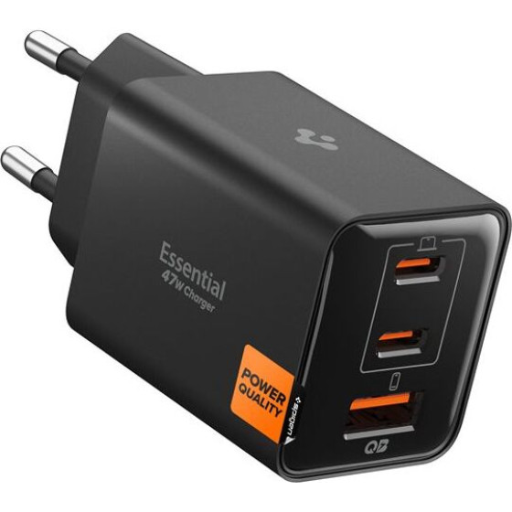 Spigen Essential 47W Wall Charger EE473EU, black - (ACH09465)