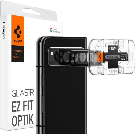 Spigen Glass EZ Fit Optik Pro 2 Pack, black - Google Pixel Fold - (AGL06207)