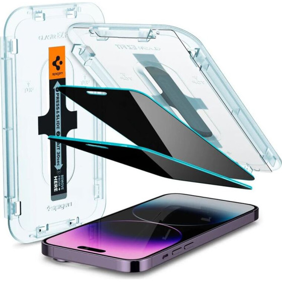 Spigen Glass EZ Fit Privacy 2 Pack - iPhone 14 Pro Max - (AGL05203)