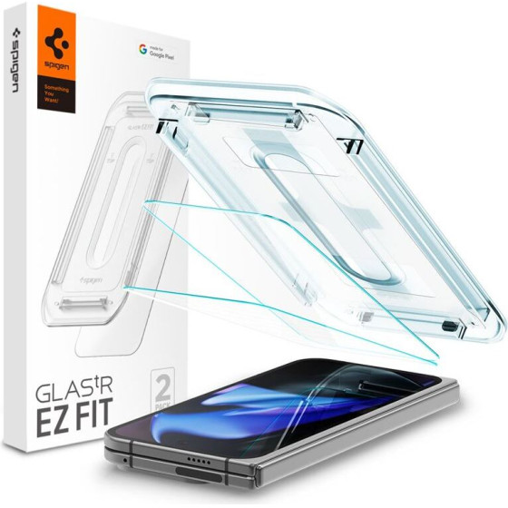 Spigen Glass tR EZ Fit (Cover 2 Pack), transparency - Google Pixel 9 Pro Fold - (AGL07873)
