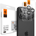 Spigen Glass tR EZ Fit Optik Pro 2 Pack, gray - iPhone 17/16/15/14 Pro / 17/16/15/14 Pro Max - (AGL10125)