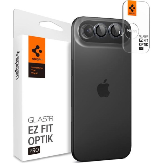 Spigen Glass tR EZ Fit Optik Pro 2 Pack, gray - iPhone Air - (AGL10130)