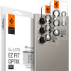 Spigen Glass tR EZ Fit Optik Pro 2 Pack, gray - Samsung Galaxy S24 Ultra - (AGL07426)