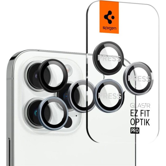 Spigen Glass tR EZ Fit Optik Pro 2 Pack, zero one - iPhone 17/16/15/14 Pro / 17/16/15/14 Pro Max - (AGL06159)