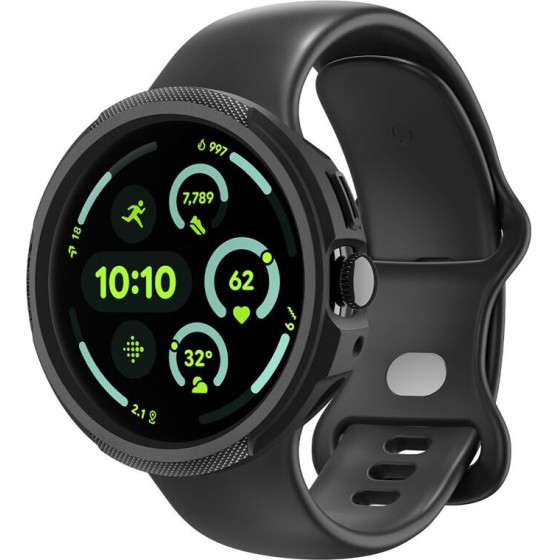 Spigen Liquid Air V2, matte black - Google Pixel Watch 4 45mm - (ACS11222)