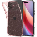 Spigen Liquid Crystal Glitter, Rose Quartz - iPhone 16 - (ACS08193)