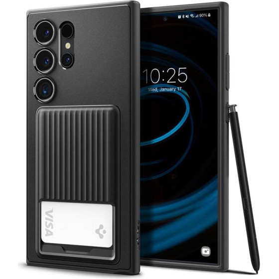 Spigen Liquid Slot, matte black - Samsung Galaxy S24 Ultra - (ACS07310)