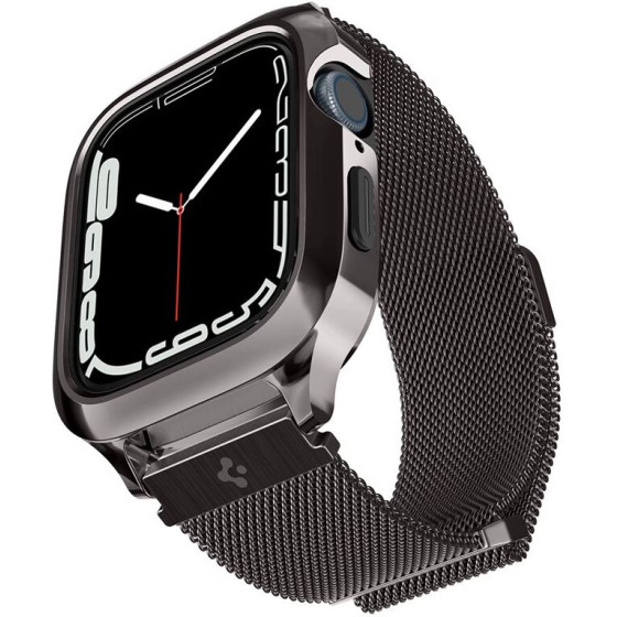 Spigen Metal Fit Pro, graphite - Apple Watch 9/8/7 45mm - (ACS04585)