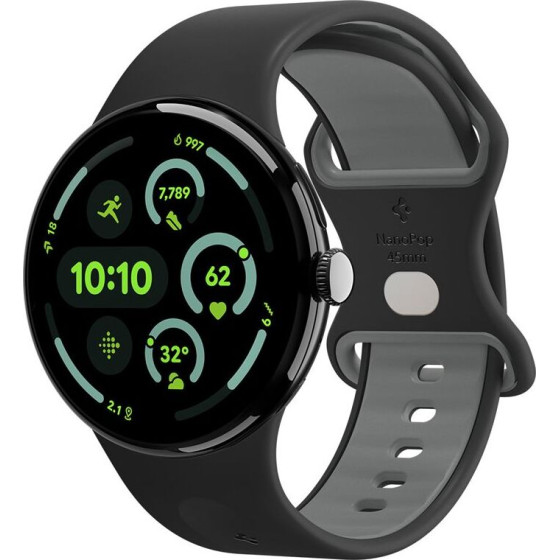 Spigen Nano Pop Band, black sesame - Google Pixel Watch 4/3 45mm - (AMP09491)