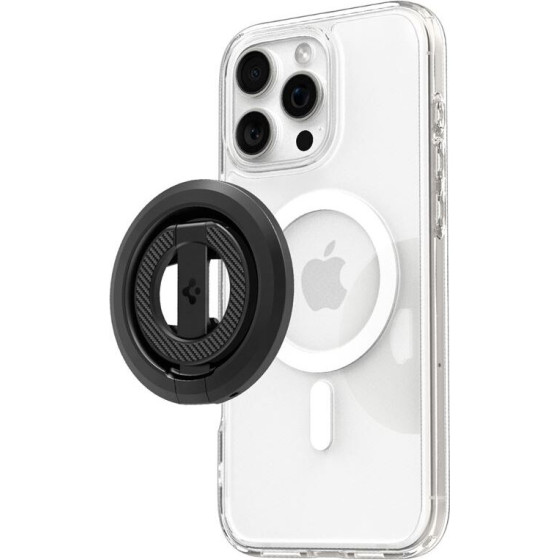 Spigen O-Mag Magnetic Phone Holder with Adjustable Stand, black - (AMP08822)