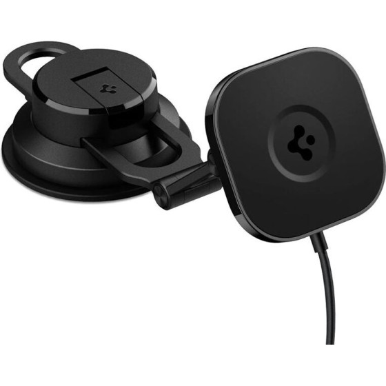 Spigen OneTap 3 Pro Wireless Car Charger Mount MagSafe Dashboard/Windshield ITS35W-3, black - (ACP04629)