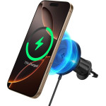 Spigen OneTap Pro 4 MagSafe Car Mount Charger, black - Wireless / AirVent Hook - (ACP08543)