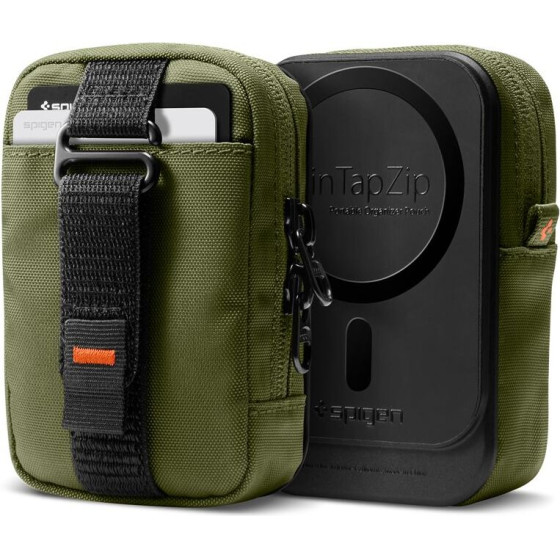 Spigen Portable Organizer Pouch TintapZip MagSafe, olive green - (AFA10227)
