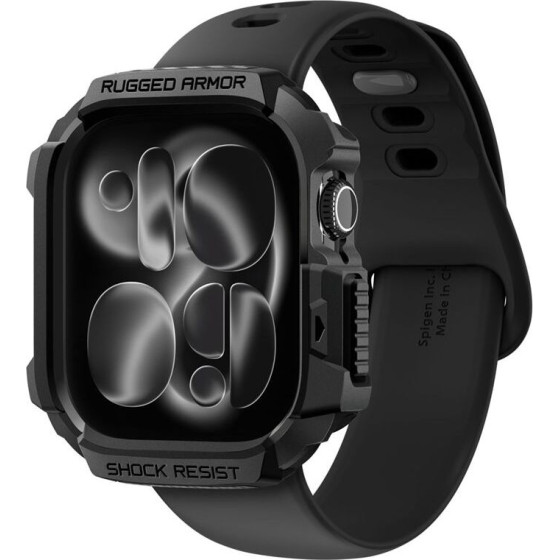 Spigen Rugged Armor 2, matte black - Apple Watch 11 46mm - (ACS10499)
