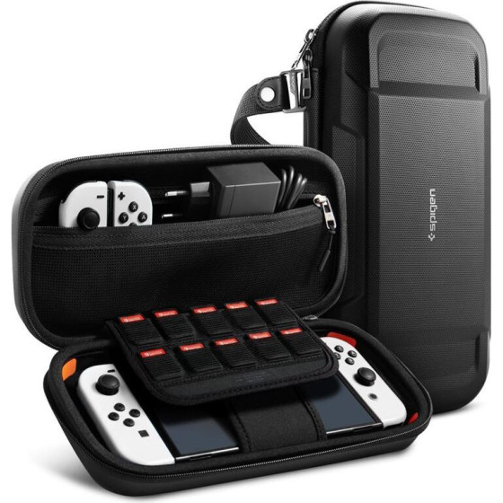 Spigen Rugged Armor Pro Pouch, black - Nintendo Switch/Switch OLED - (AFA04021)