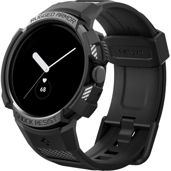 Spigen Rugged Armor Pro, black - Google Pixel Watch/Watch 2 - (ACS04800)