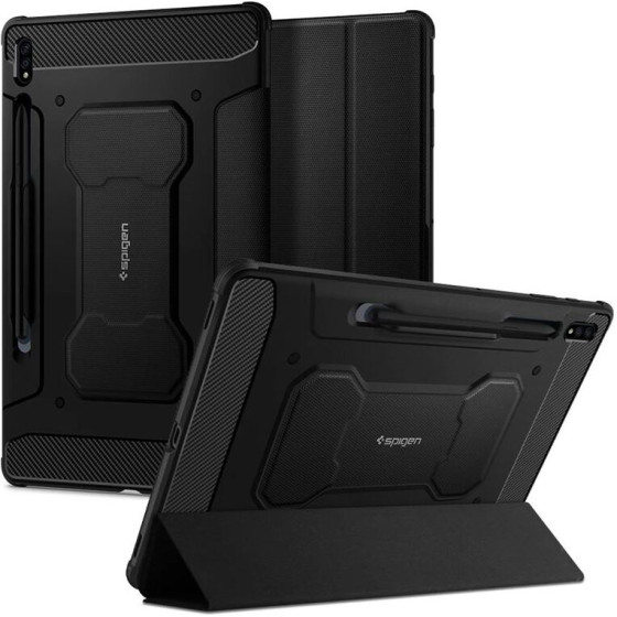 Spigen Rugged Armor Pro, black - Samsung Galaxy Tab S7+/S8+ - (ACS01607)