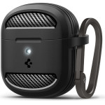 Spigen Rugged Armor, matte black - Google Pixel Buds 2a - (ACS09480)