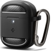 Spigen Rugged Armor, matte black - Google Pixel Buds Pro 2/Pro - (ACS07604)
