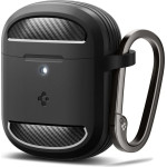 Spigen Rugged Armor, matte black - Google Pixel Buds Pro 2/Pro - (ACS07604)