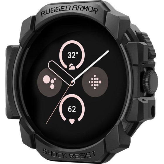 Spigen Rugged Armor, matte black - Google Pixel Watch 3/2/1 (41mm) - (ACS07555)