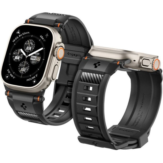 Spigen Rugged Ultra Band, matte black - Apple Watch 49mm/46mm/45mm/44mm/42mm - (AMP07105)