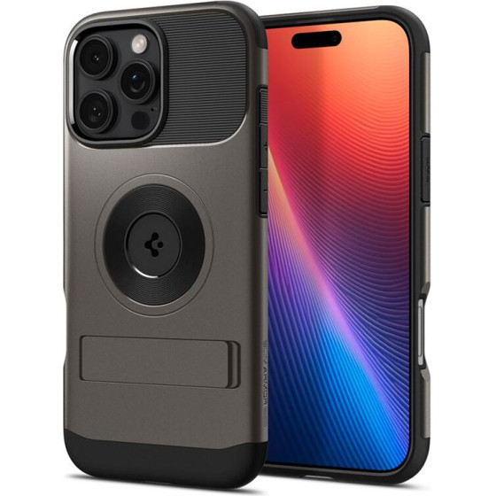 Spigen Slim Armor MagSafe, gunmetal - iPhone 16 Pro Max - (ACS08033)