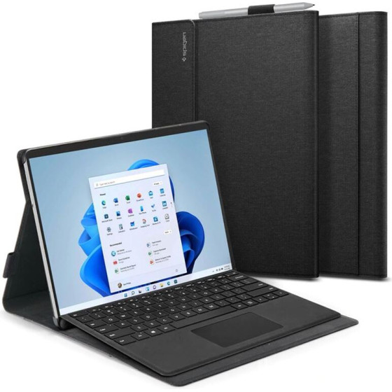 Spigen Stand Folio, black - Microsoft Surface Pro 11/10/9/8 - (ACS04207)