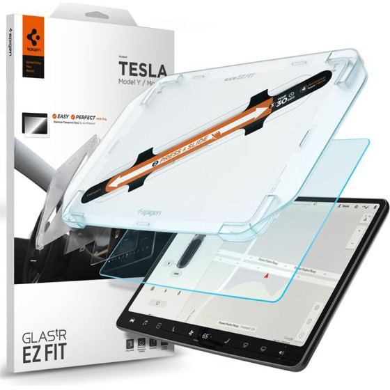 Spigen Tesla EZ Fit Anti Glare Screen Protector - Model Y/3 - (AGL01086)