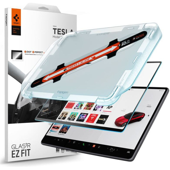 Spigen Tesla EZ Fit Anti Glare Screen Protector 1 Pack, transparency - Tesla Model 3 2024 - (AGL07152)