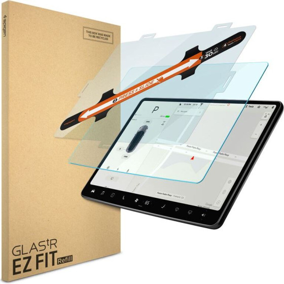 Spigen Tesla EZ Fit Refill Anti Glare Screen Protector 1 Pack - Tesla Model Y/3 - (AGL04338)
