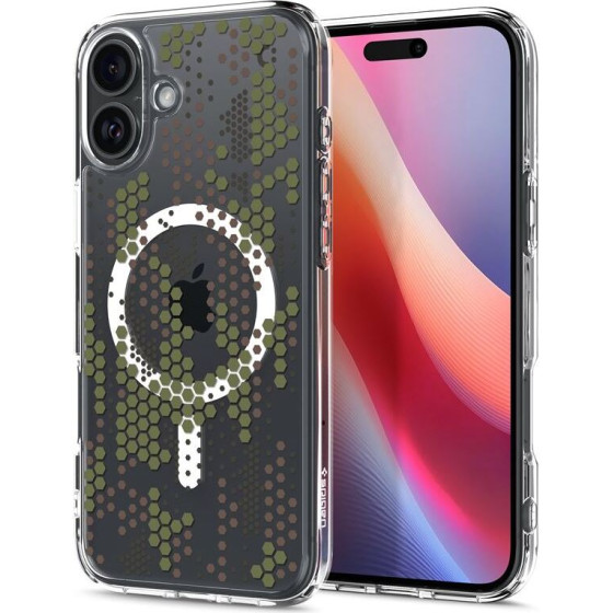 Spigen Ultra Hybrid MagSafe, digital camo - iPhone 16 - (ACS08210)