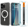 Spigen Ultra Hybrid MagSafe, white + Glass tR EZ Fit Pack - iPhone 16 Pro Max - (ACS08141)