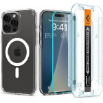Spigen Ultra Hybrid MagSafe, white + Glass tR EZ Fit Pack - iPhone 16 Pro Max - (ACS08141)