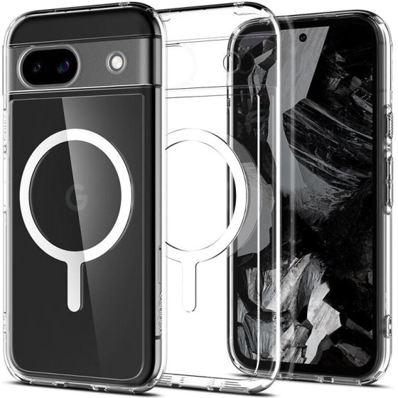 Spigen Ultra Hybrid OneTap Metal Ring MagSafe, white - Google Pixel 8a - (ACS07263)