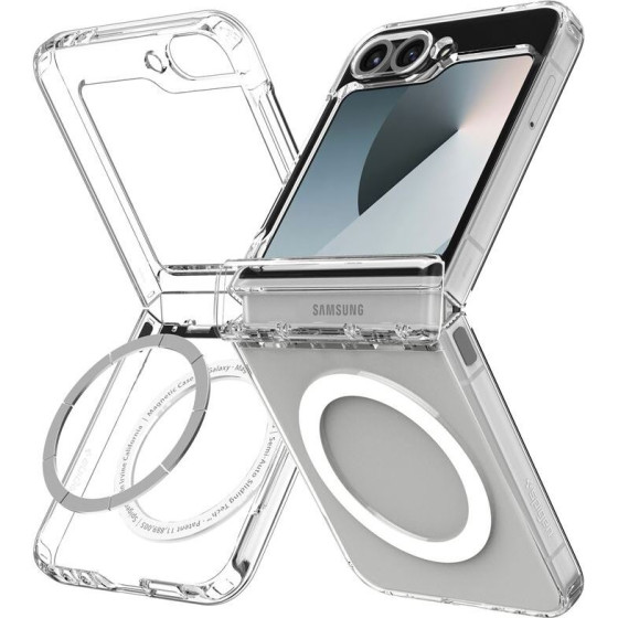 Spigen Ultra Hybrid Pro MagSafe, clear white - Samsung Galaxy Z Flip7 FE/Flip 6 - (ACS09806)