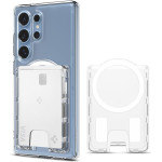 Spigen Ultra Hybrid Wallet MagSafe, crystal clear - Samsung Galaxy S25 Series - (AFA09206)