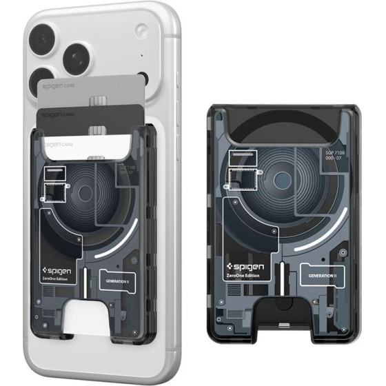 Spigen Ultra Hybrid Wallet MagSafe, zero one black - (AFA11304)