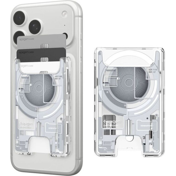 Spigen Ultra Hybrid Wallet MagSafe, zero one white - (AFA11305)