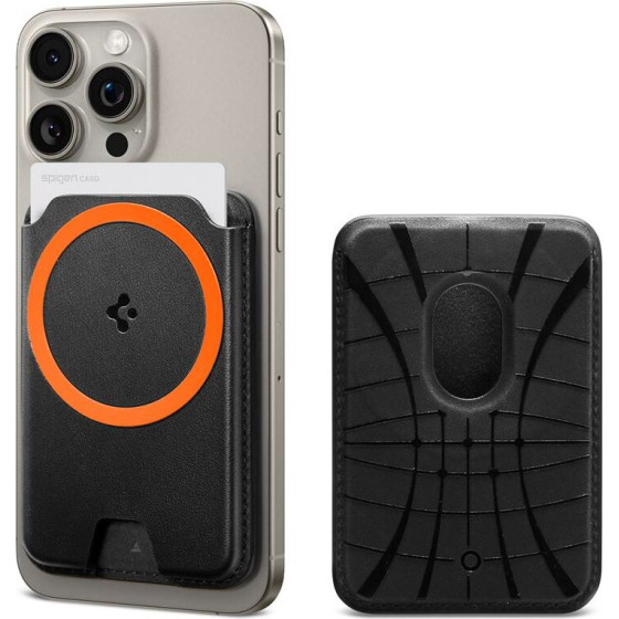 Spigen Valentinus MagSafe Wallet 3 Card, black - (AFA06866)