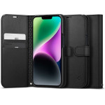 Spigen Wallet S, black - iPhone 14 - (ACS05421)