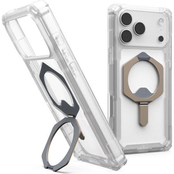 UAG Plasma XTE Magsafe,Clear/Titanium - iPhone 17 Pro Max - (114528114G36)