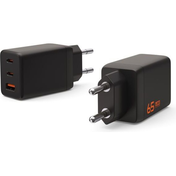 UAG SRGE 65W 3Port ((2)USB-C, (1)USB-A)Wall Charger EU Black - (9B443711V4040)