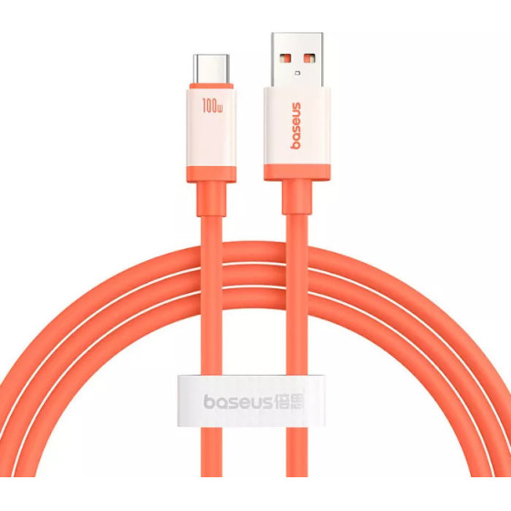 Baseus Cable USB-A - Type-C, 2m, 100W, Zero Degree S /canyon coral/ - P10368801731-01